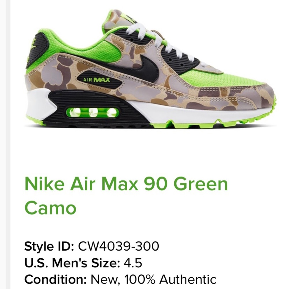Nike air max 90 green camo
